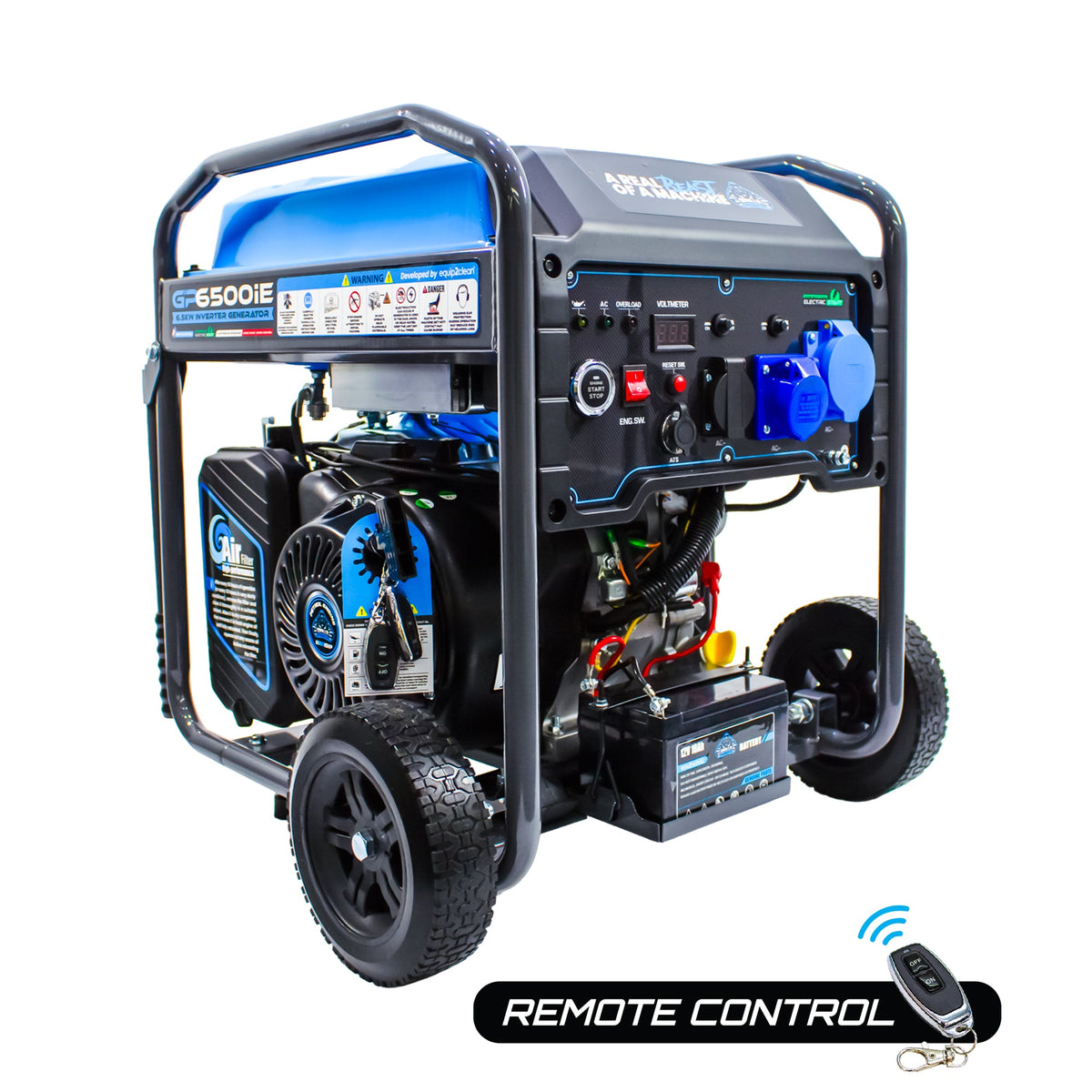 Equip2clean Gorilla Power 6500W Inverter Open Frame Generator with Electric Start - GP6500iE – High Performance & Fuel Efficient
