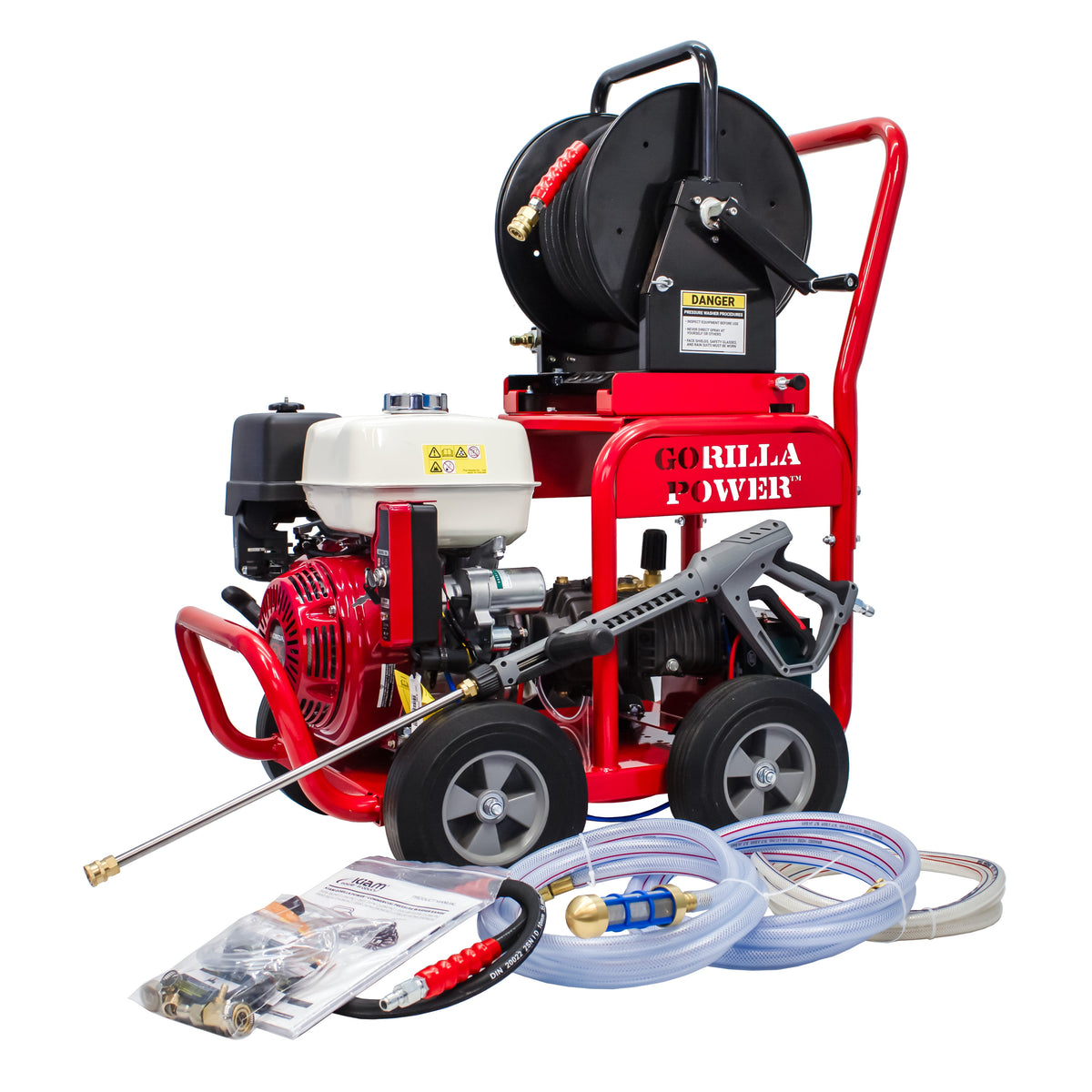 Kiam Products Kiam GORILLA POWER® 3600PSI 15LPM 13HP Petrol Pressure Washer Honda GX390 Engine