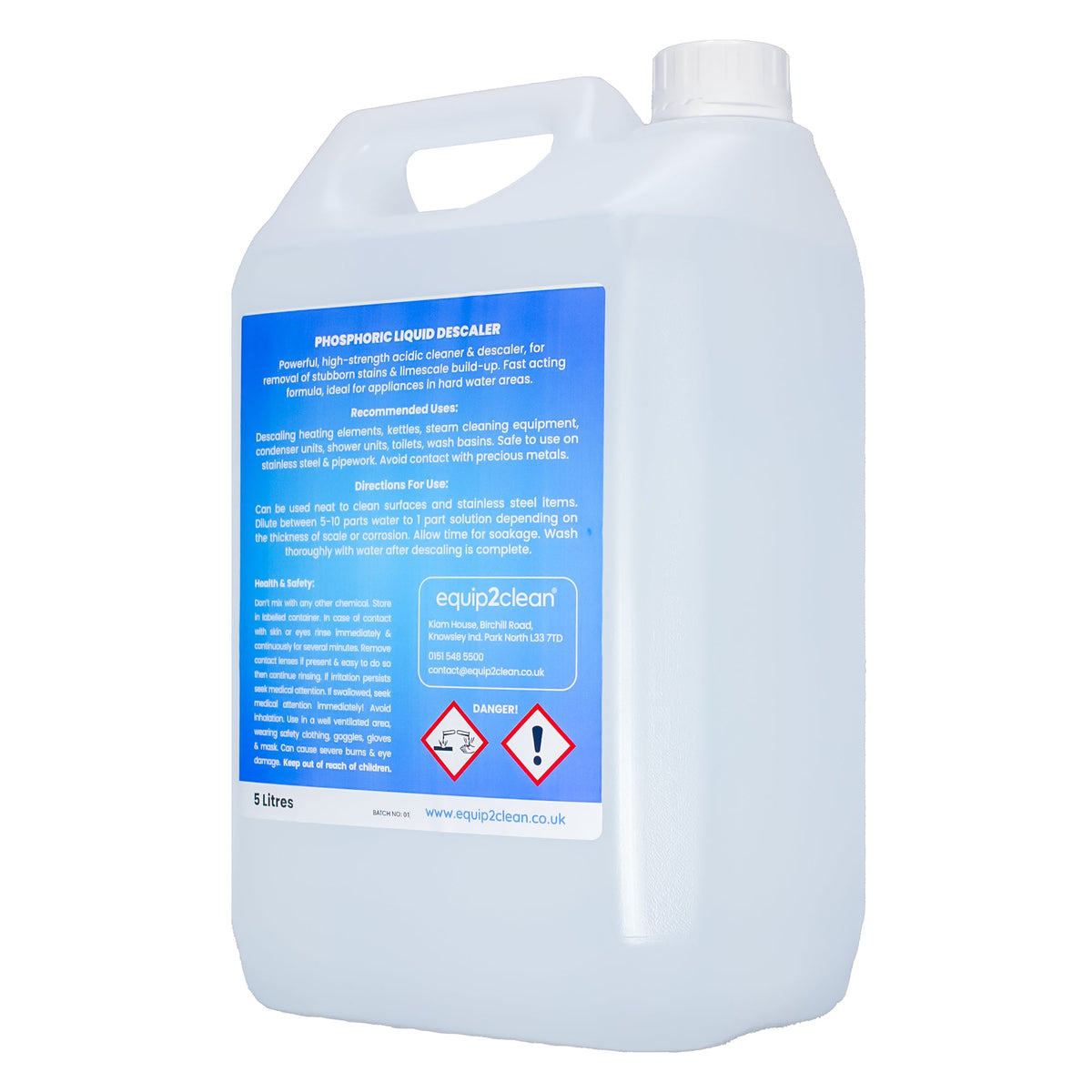 Equip2clean Professional Limescale Remover - 5L