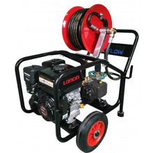 Maxflow Semi-Industrial Pressure Washer - Loncin G200 14 LPM Cage Frame + 20M Reel