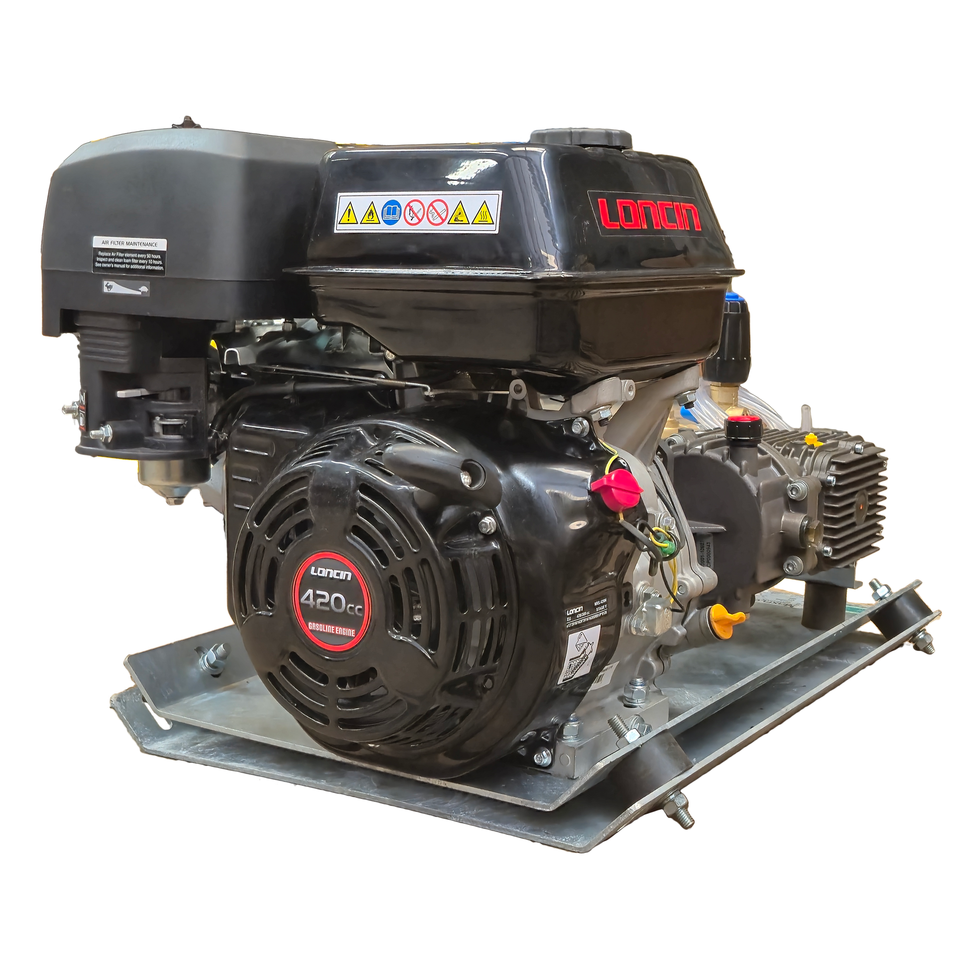 Maxflow Industrial Pressure Washer - Loncin G420 21 LPM Powerwasher Skid Frame