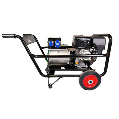 14HP Loncin Recoil Start Generator, 8.0KVA Max, Trolley Frame + Top Box 4 Sockets - AVR
