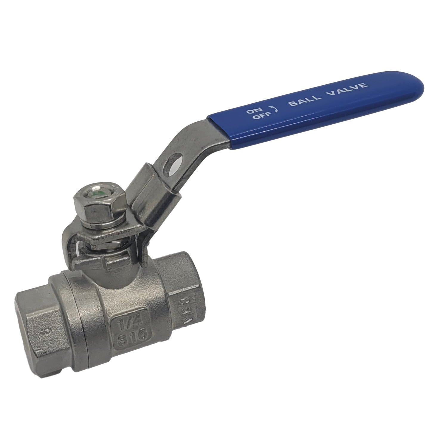 LOW PRESSURE 1/4" STAINLESS STEEL LEVER VALVE F/F