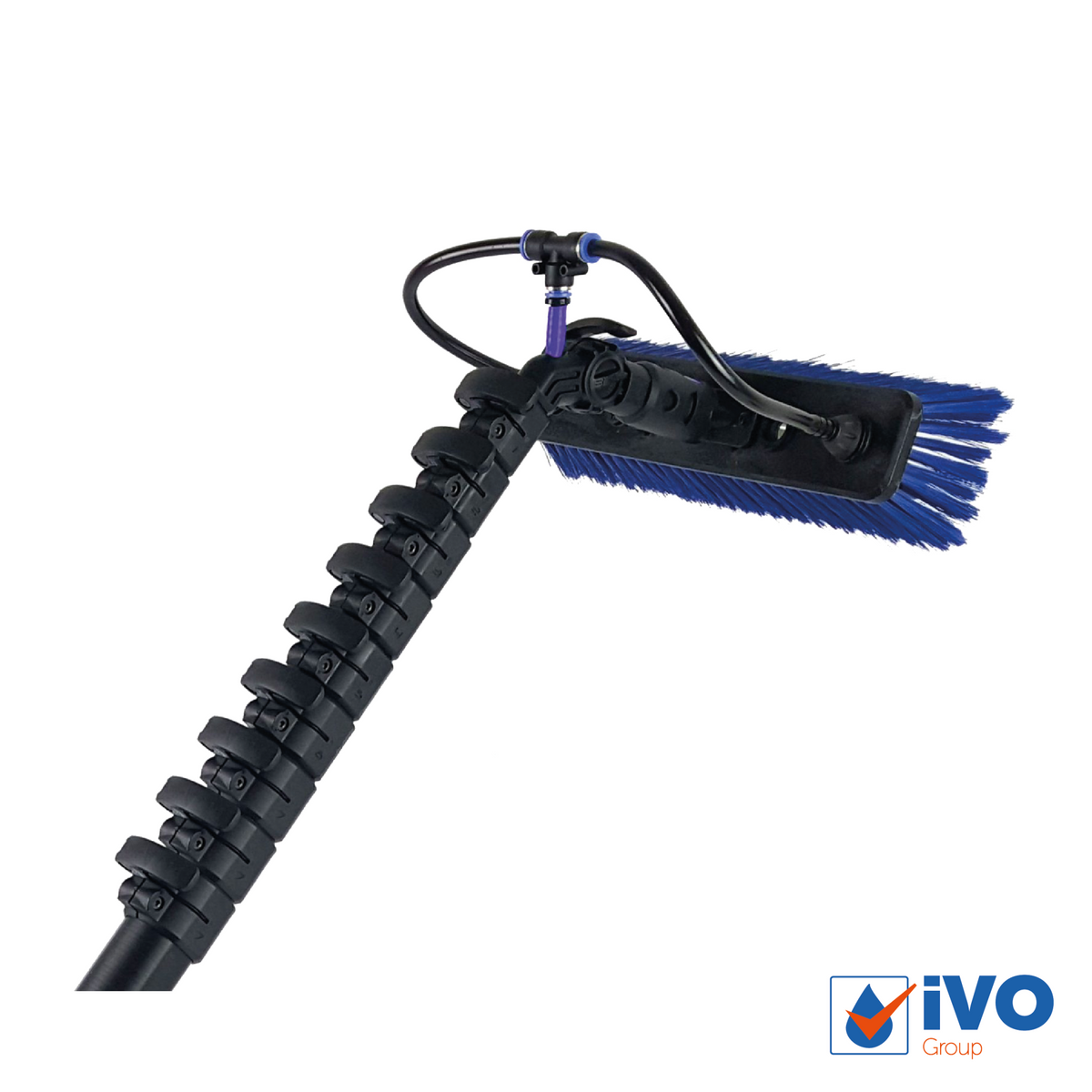 iVO Lite Eco Telescopic Pole 6700mm, Including Anti-Snag Adaptor, Hose & Brush