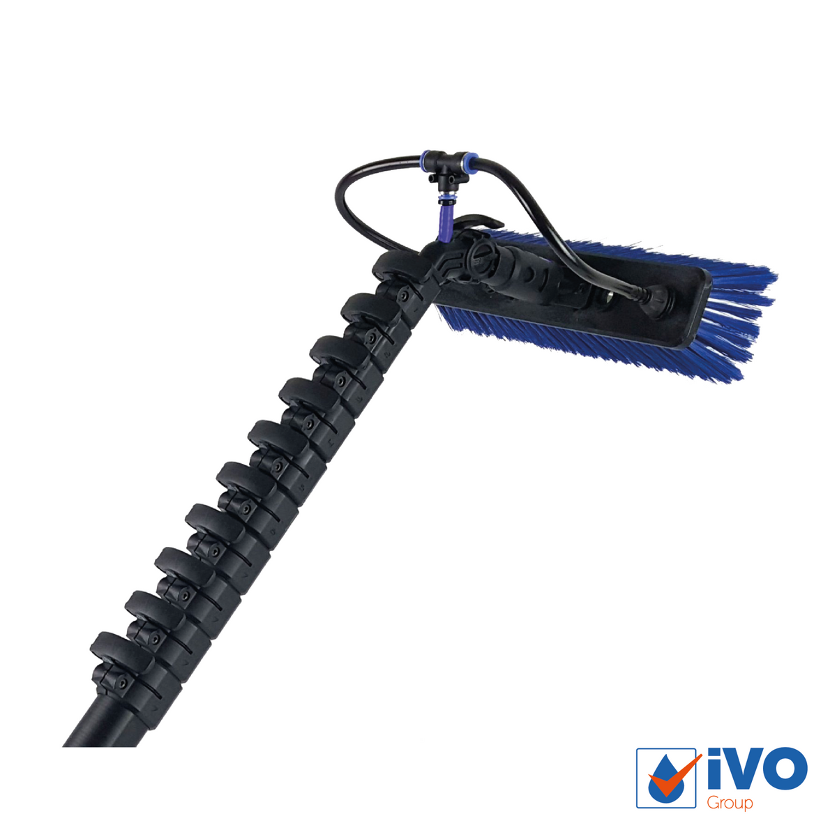 iVO Lite Eco Telescopic Pole 16500mm, Including Anti-Snag Adaptor, Hose & Brush