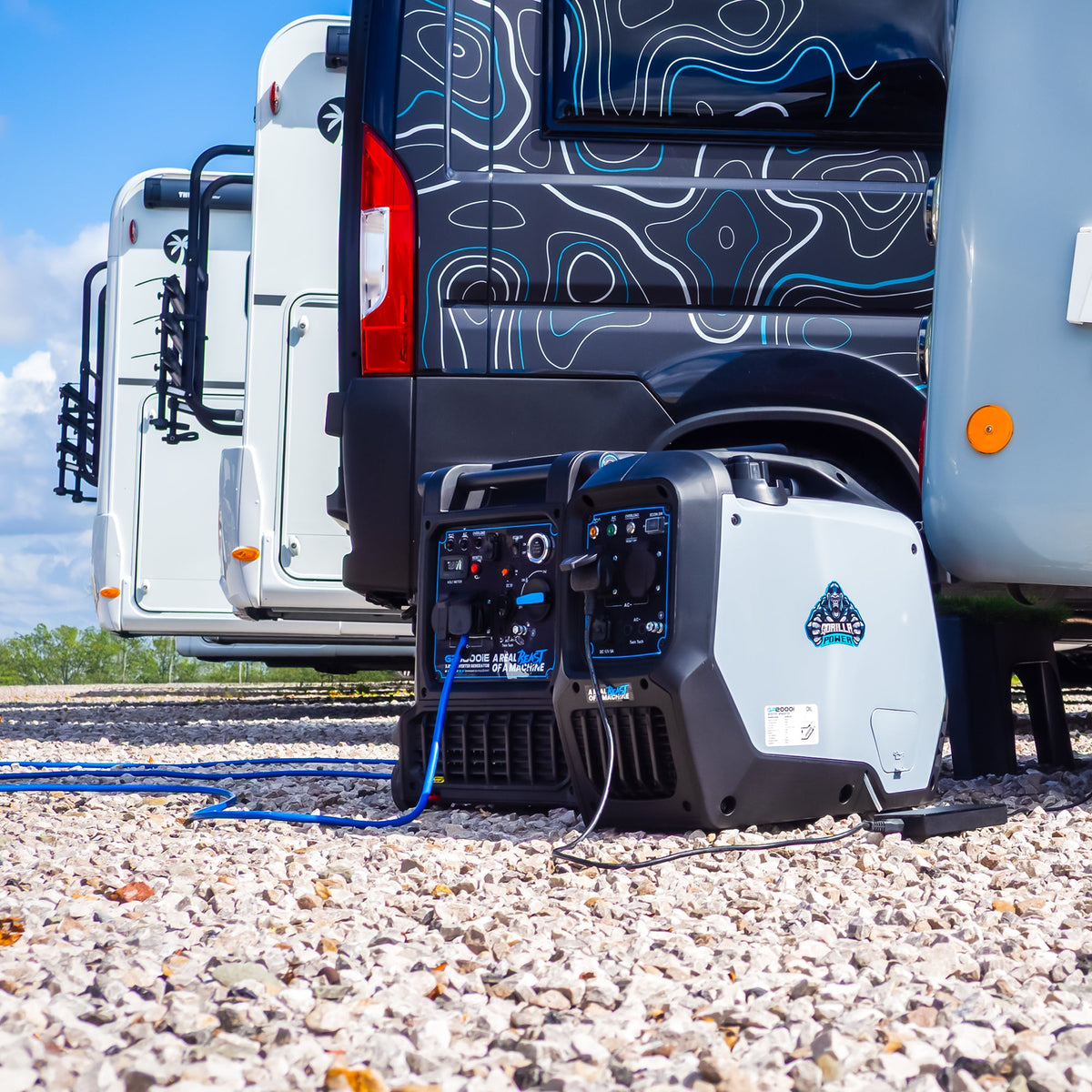 Equip2clean Gorilla Power 3800W Inverter Suitcase Generator with Electric Start - GP3800iE – Reliable Power On-The-Go