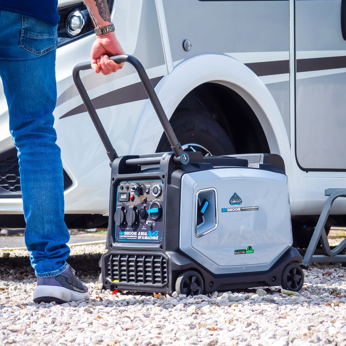 Equip2clean Gorilla Power 3800W Inverter Suitcase Generator with Electric Start - GP3800iE – Reliable Power On-The-Go