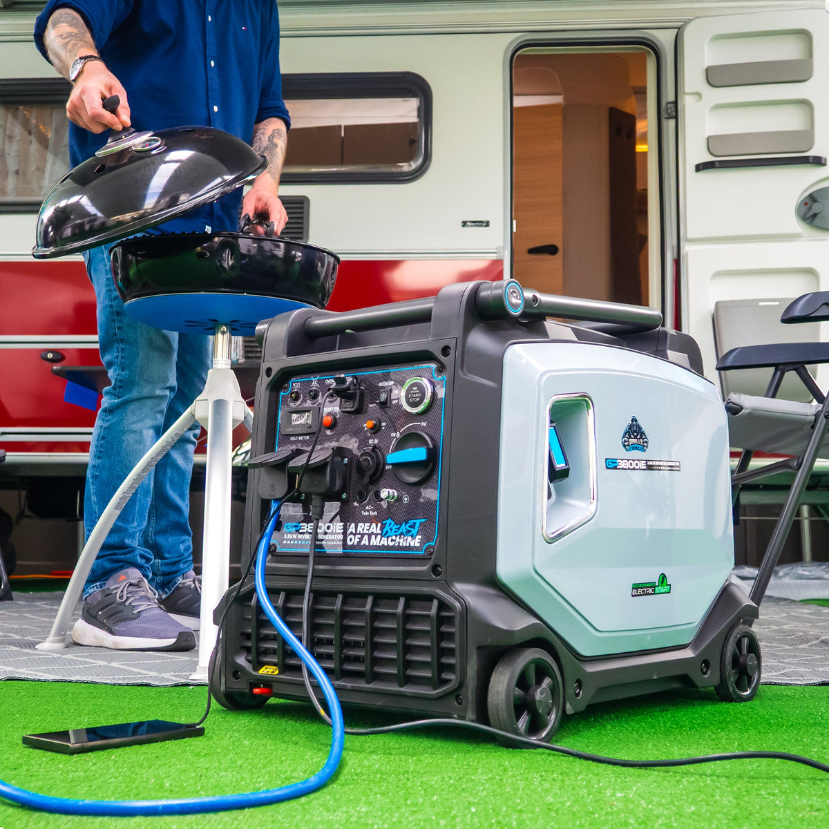 Equip2clean Gorilla Power 3800W Inverter Suitcase Generator with Electric Start - GP3800iE – Reliable Power On-The-Go
