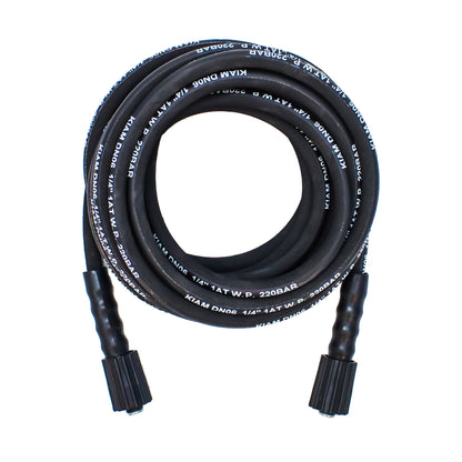 Kiam Products M22 Female - M22 Female Heavy Duty 1/4" Rubber Pressure Washer Hose