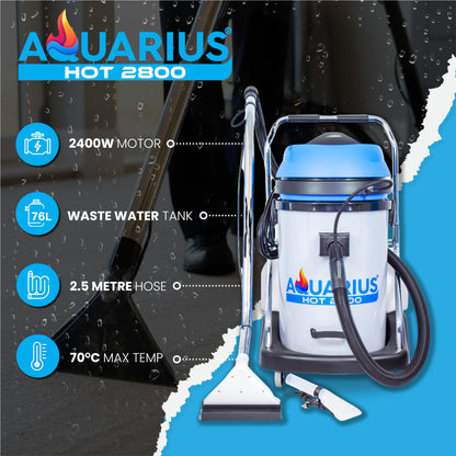 Kiam Products Aquarius Hot 2800 Professional Hot Water Carpet and Upholstery Cleaner