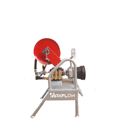 Maxflow Industrial PTO Pressure Washer - 25 LPM 250 Bar Hawk Pump & 2:1 Gearbox + 30M Reel