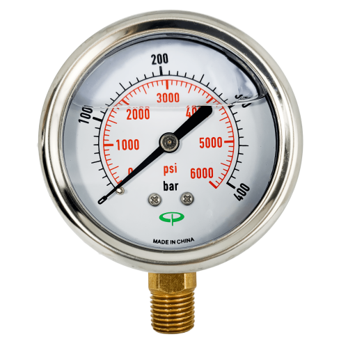 400 Bar Metal Bottom Feed Gauge 63mm