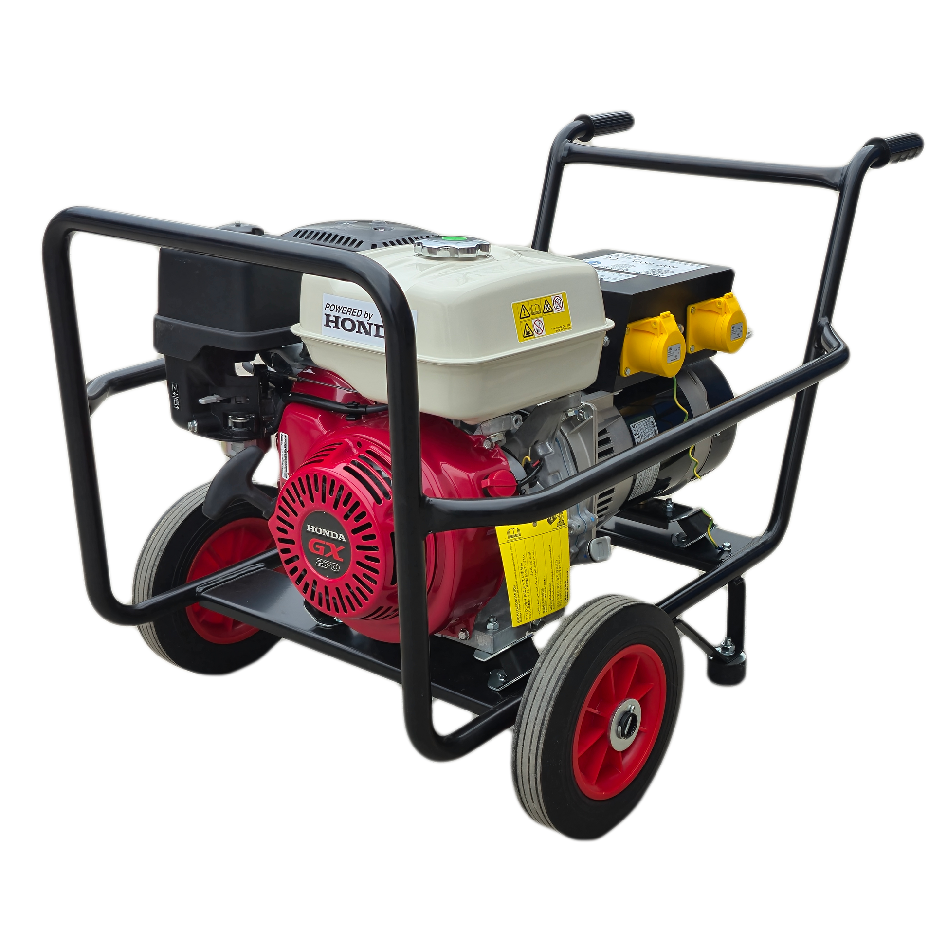 Maxflow Industrial Petrol Generator – Honda GX270 Engine 5.0 kVA Trolley Frame
