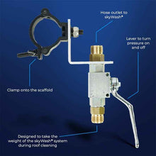SkyVac skyWash Scaffold Hose Support with Shut-Off Valve