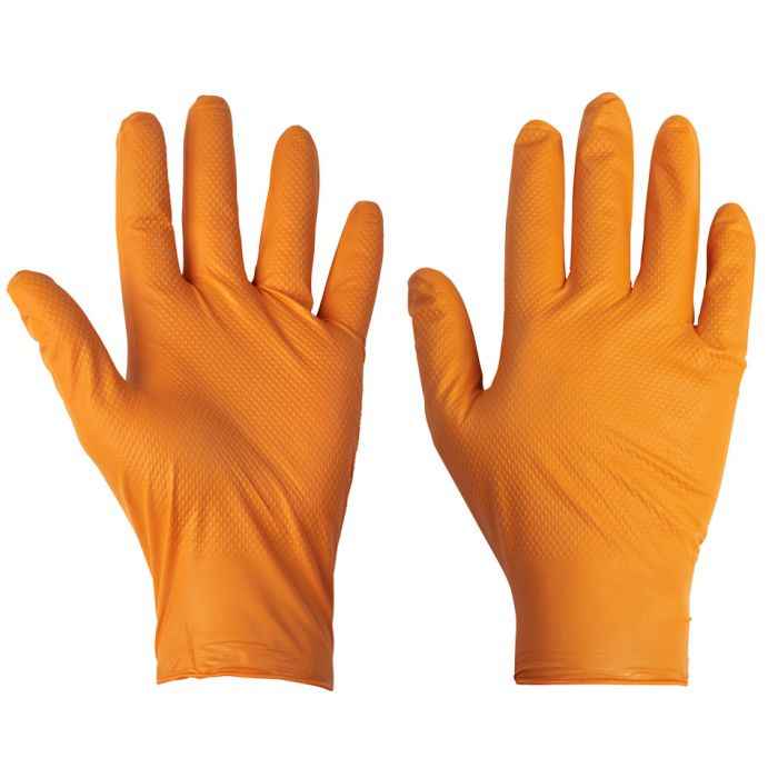 Powder & Latex Free Diamond Grip Trade Nitrile Gloves - Box of 50