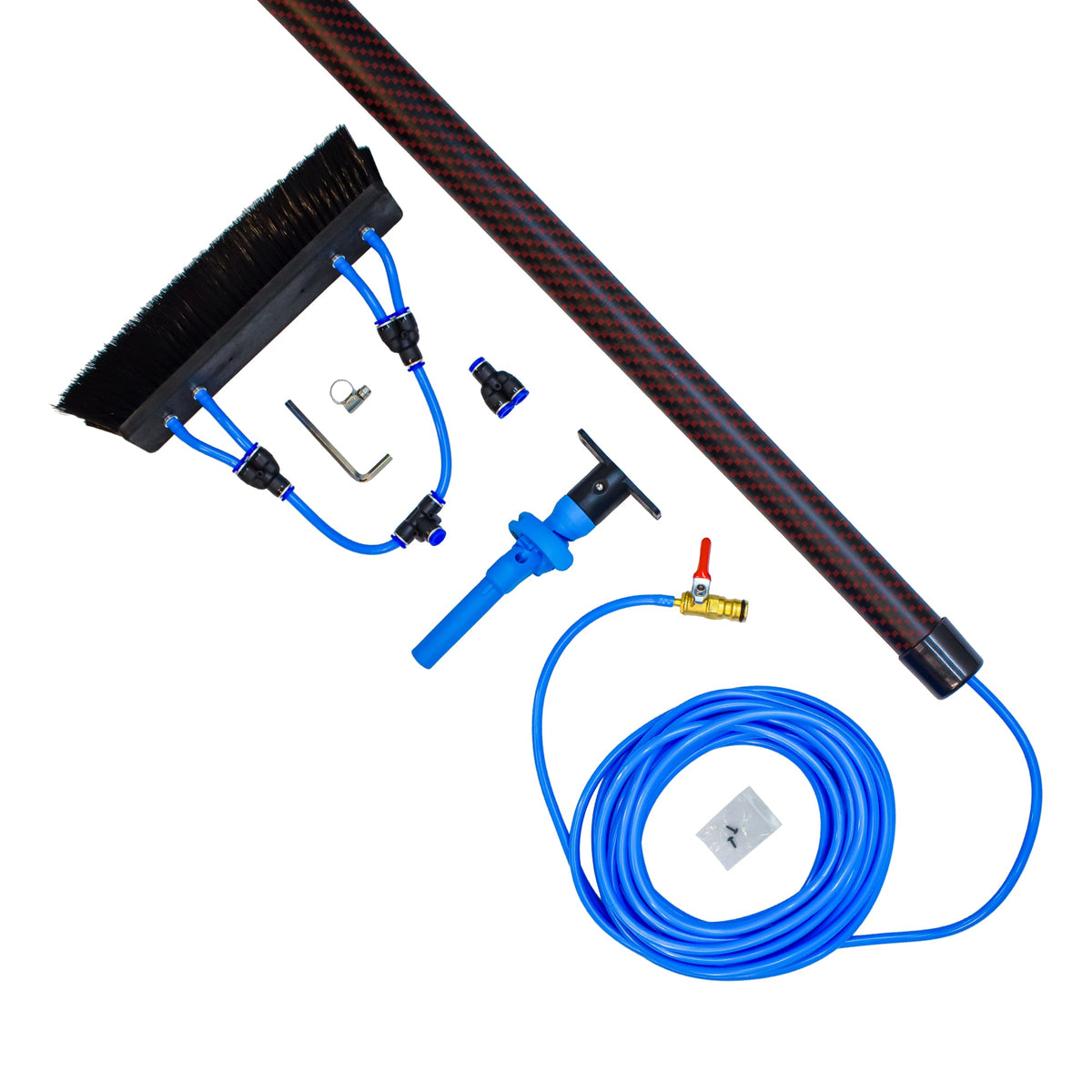Aquaspray Venom Aquaspray® Venom 22ft Kevlar Insulated 100% Carbon Fibre Waterfed Window Cleaning Pole 5-Section