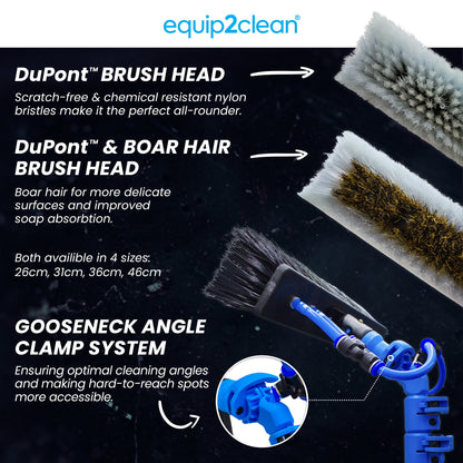 Aquaspray Venom Aquaspray® Venom 30ft Hybrid 70% Carbon, 30% Fiberglass Waterfed Window Cleaning Pole – 6 Sections