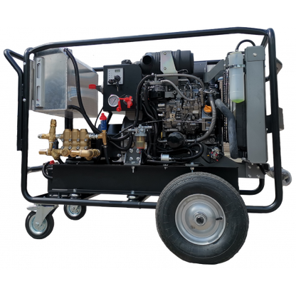 Maxflow Industrial Diesel Pressure Washer – Yanmar 3 Cylinder Water Cooled 40LPM 200 Bar Trolley Frame