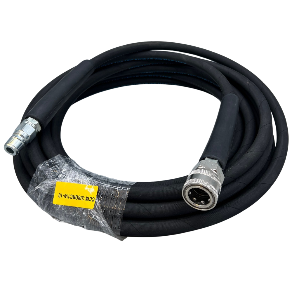 Astrox 3/8’’ Maxi Quick Release 1 Wire High Pressure Rubber Hose - 250bar - Pressure Washer Spares