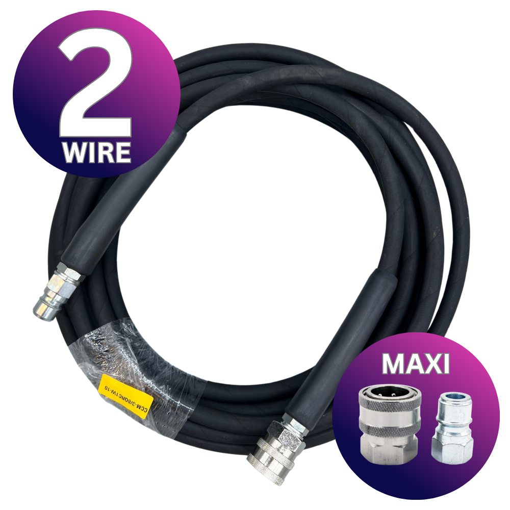 Astrox 3/8’’ Maxi Quick Release 2 Wire High Pressure Rubber Hose - 280bar - Pressure Washer Spares
