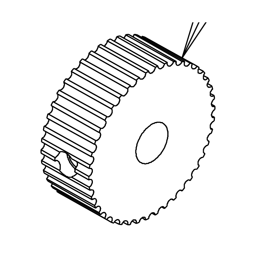 Truvox 02-3453-0000 brush pulley - parts diagram