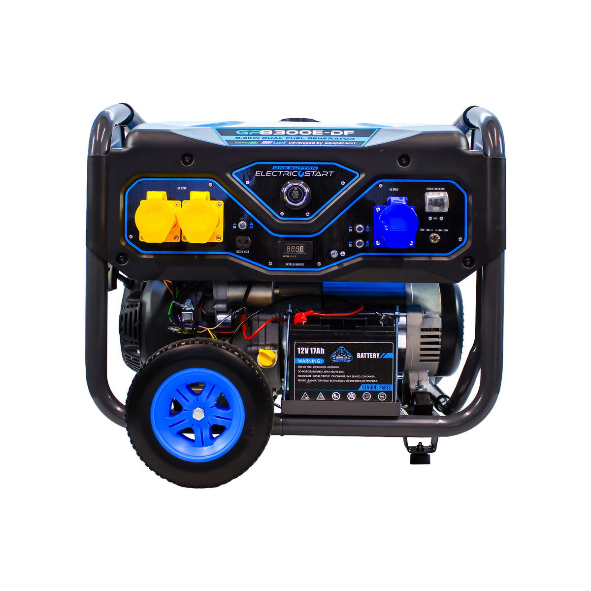 Equip2clean Gorilla Power 8300W Dual-Fuel Generator with Electric Start - GP8300E-DF - High-Capacity & Reliable Power