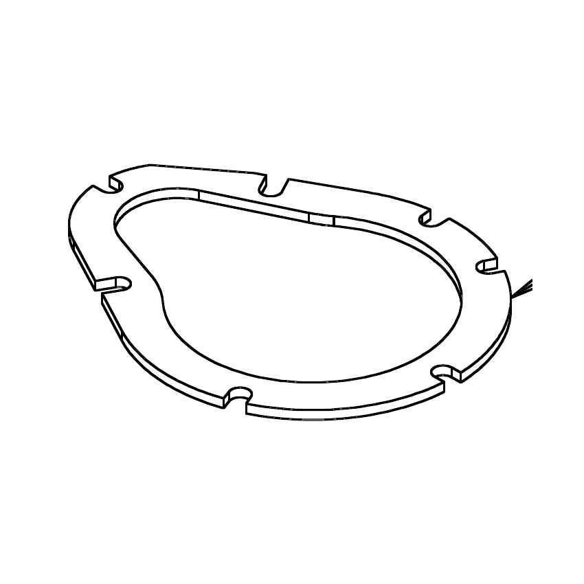 Truvox 03-6132-0000 vacuum motor cover outer seal - parts diagram
