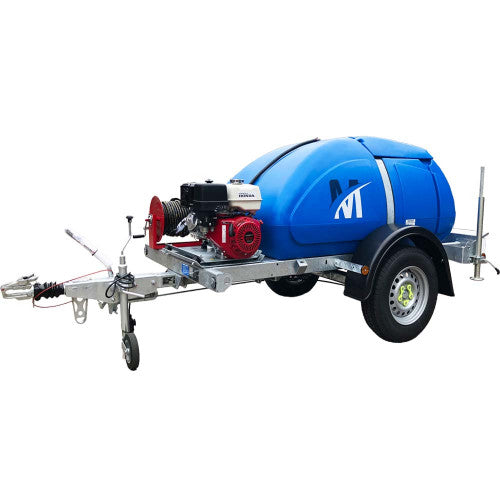 Maxflow Industrial Pressure Washer Highway-Spec Bowser - Honda GX390 21 LPM Comet Pump + Reel