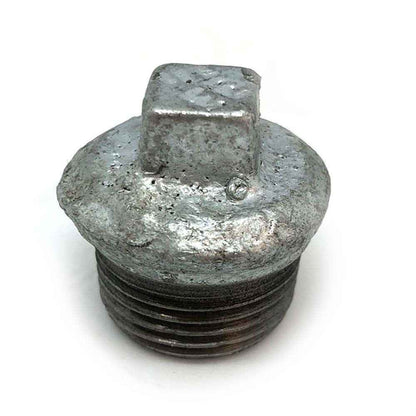 3/4" BSPP Male Thread Beaded Plug (Galvanised)