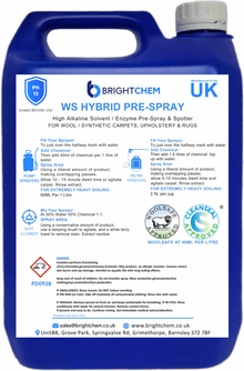 BrightChem Woolsafe Hybrid Pre-Spray and Spotter - 5L - Cleaning Chemicals