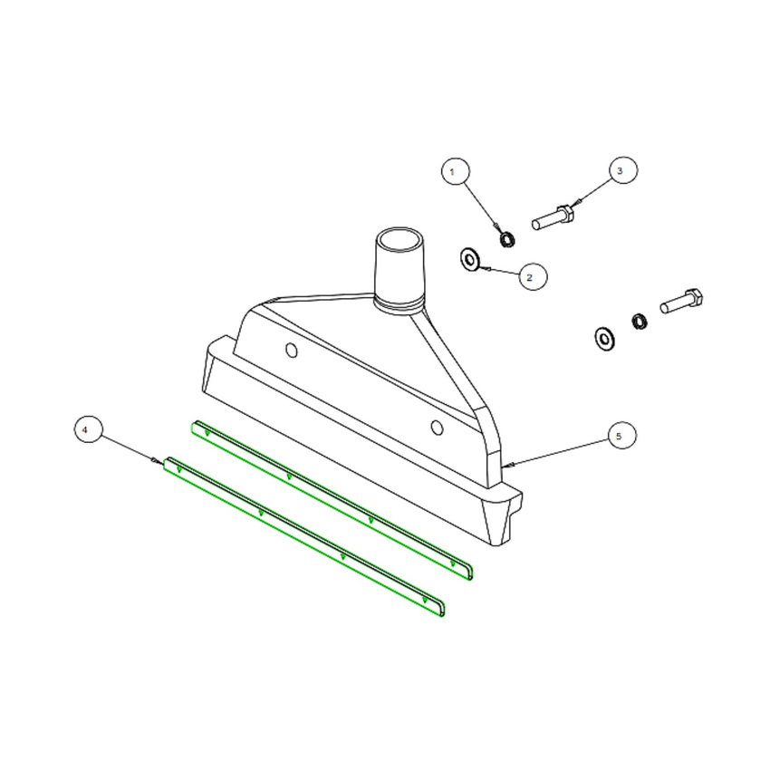 Truvox 05-3417-0000 complete pickup assembly - parts diagram