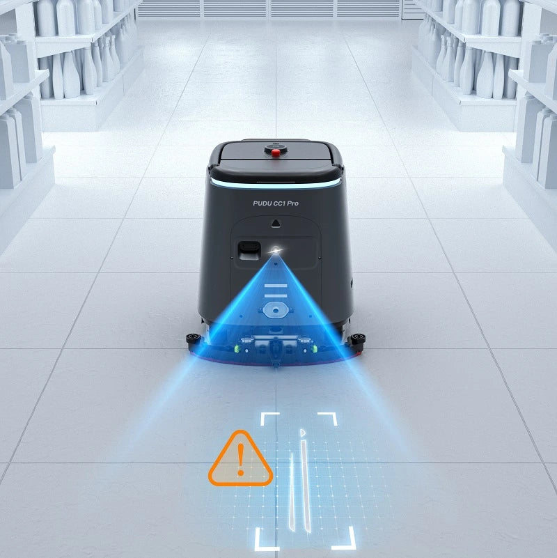 Pudu CC1 Cobotic Scrubber Dryer For Commercial Spaces