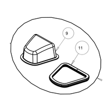 Truvox 05-3717-0000 recovery tank lid assembly - exploded parts diagram