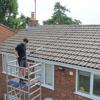 skyVac Softwash Applicator - Carbon Fibre Water Fed Pole System - Commercial Cleaning Machines Ltd