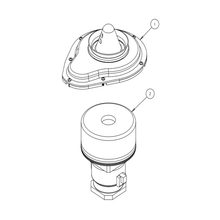 Truvox 05-3497-0000 vacuum cavity kit and motor - parts diagram