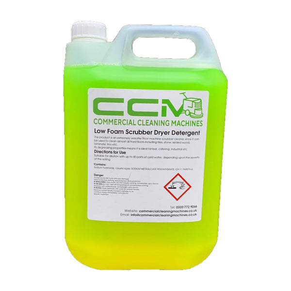 Commercial Cleaning Machines Cleaning Chemicals CCM Heavy Duty Scrubber Dryer Detergent - 5 Litres - Low Foaming 722777681236 99084/5 - Buy Direct from Spare and Square