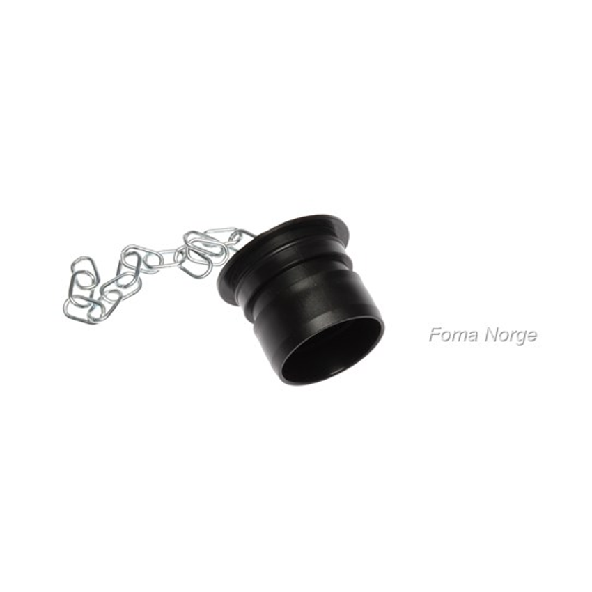 IPC RCVR00936 38mm inlet plug with retaining chain — manufacturer product photograph