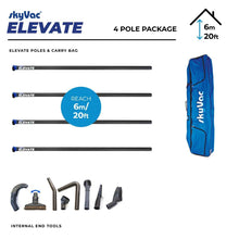 SkyVac Elevate 44mm Clamped Internal Cleaning Pole Package