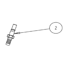 Truvox 02-3449-0000 male coupling connector - parts diagram, reference 2