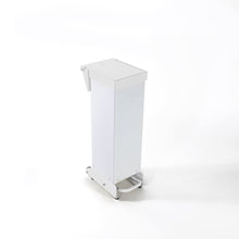Fire Retardant Steel Bin Fixed Body 18 Litre - White