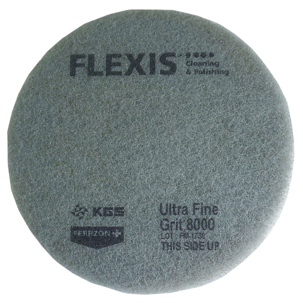Flexis Ferrzon Diamond Floor Pads - Cream Ultra Fine 8000 - Pack of 2 - Scrubber Dryer Spares