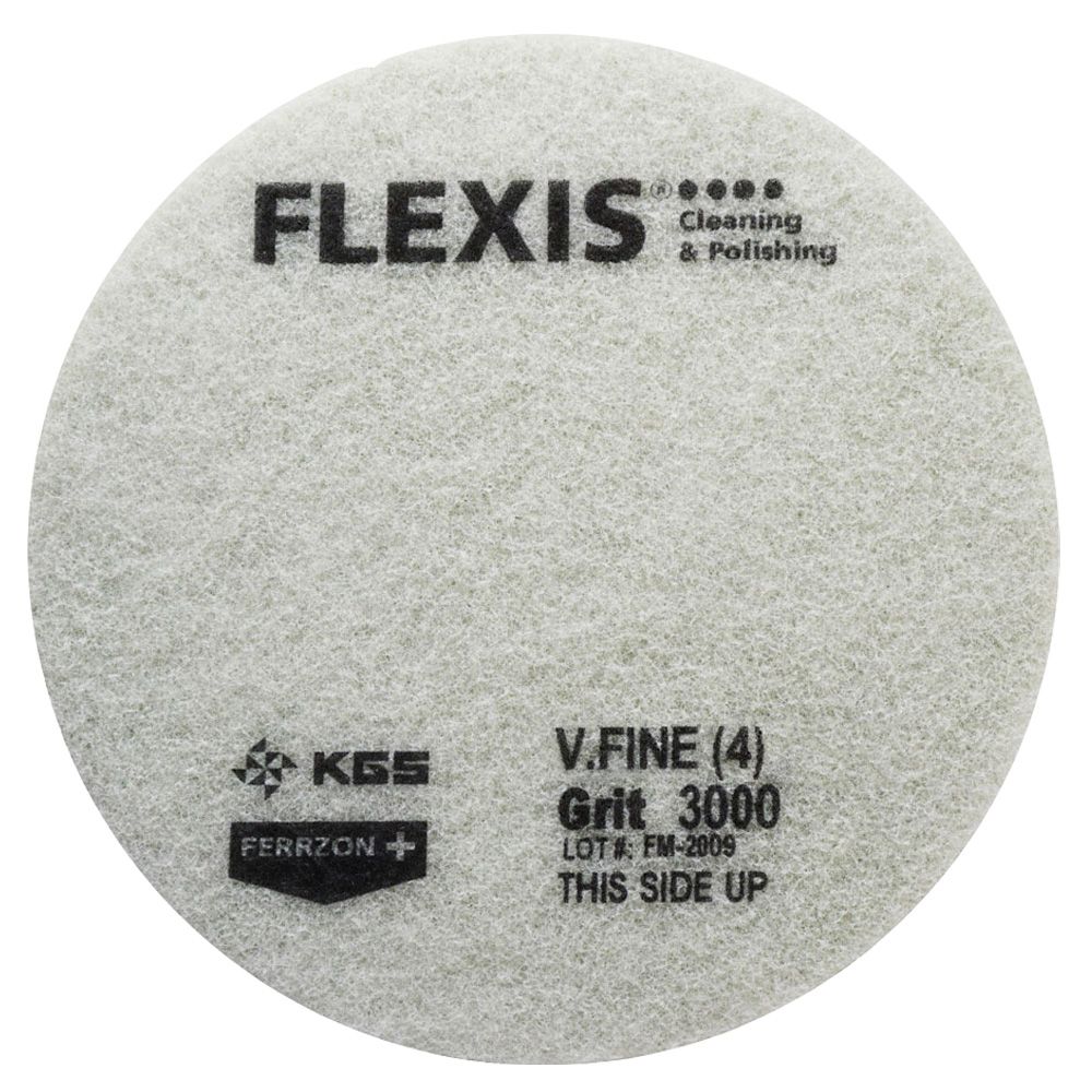 Flexis Ferrzon Diamond Floor Pads - Green Very Fine 3000 - Pack of 2 - Scrubber Dryer Spares