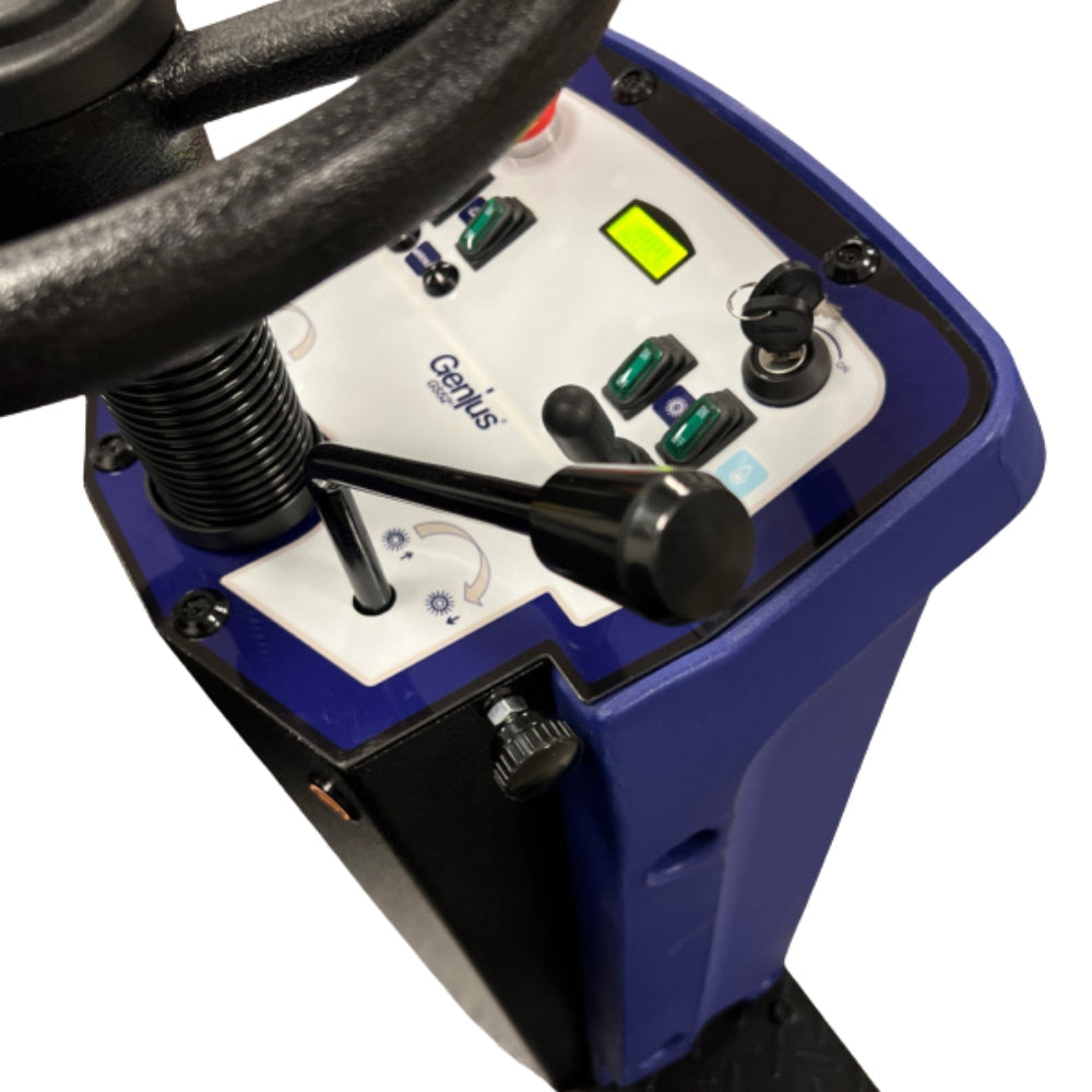 Genius GS52B Pro Ride On 52’’ Battery Powered Sweeper - 100ltr - Sweeper