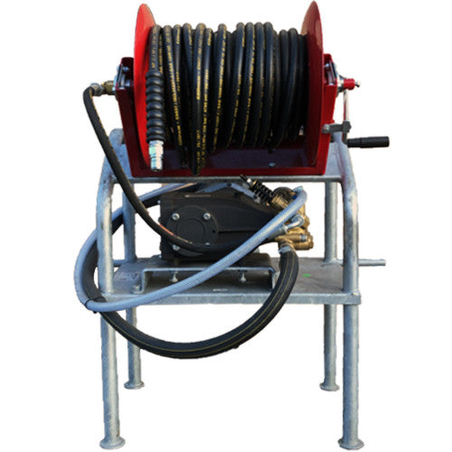 Maxflow Industrial PTO Pressure Washer - 25 LPM 250 Bar Hawk Pump & 2:1 Gearbox + 30M Reel