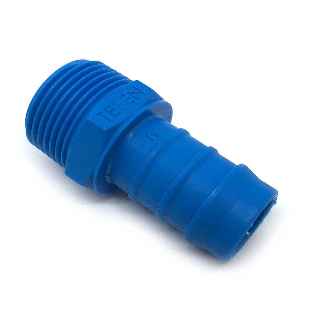 3/4" Male Thread 1" Barb Plastic Hose Tail