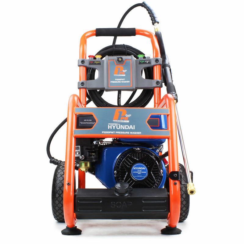 Hyundai Pressure Washer P1 P3200PWT Hyundai Petrol Pressure Washer - 3200psi 11lpm P3200PWT - Buy Direct from Spare and Square