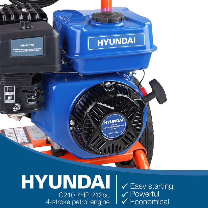 Hyundai Pressure Washer P1 P3500PWA Hyundai Petrol Pressure Washer - 3000psi 8.7lpm 5056275799236 P3500PWA - Buy Direct from Spare and Square