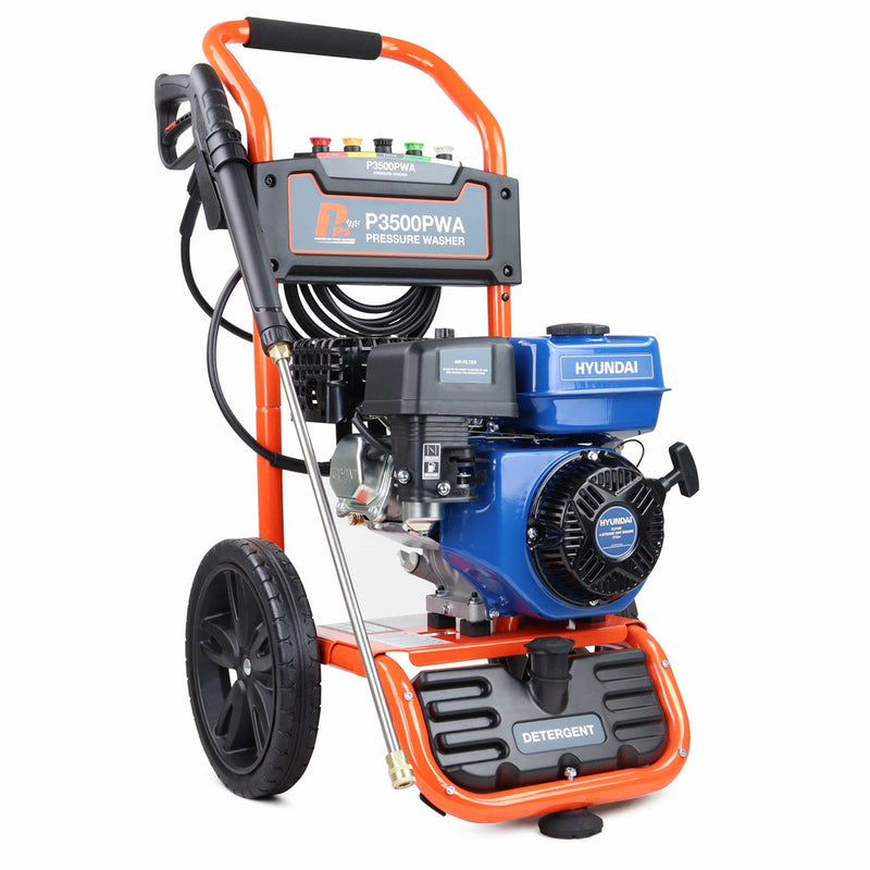 Hyundai Pressure Washer P1 P3500PWA Hyundai Petrol Pressure Washer - 3000psi 8.7lpm 5056275799236 P3500PWA - Buy Direct from Spare and Square