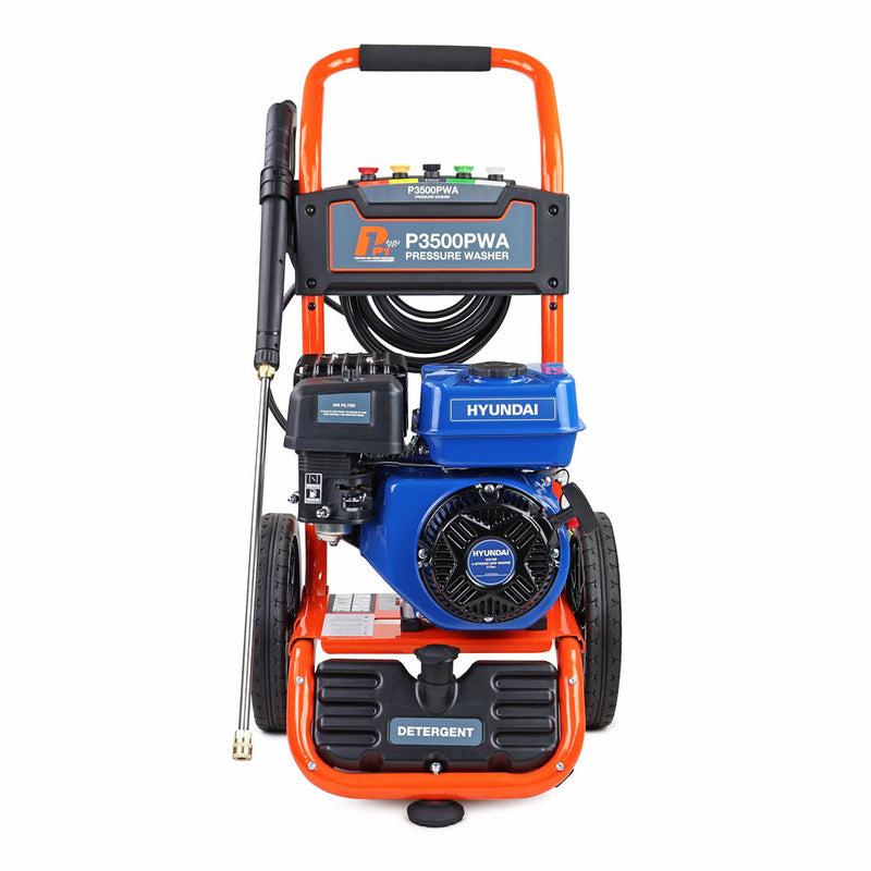 Hyundai Pressure Washer P1 P3500PWA Hyundai Petrol Pressure Washer - 3000psi 8.7lpm 5056275799236 P3500PWA - Buy Direct from Spare and Square