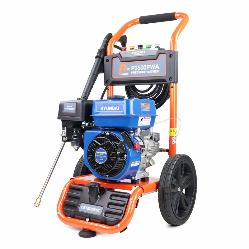 Hyundai Pressure Washer P1 P3500PWA Hyundai Petrol Pressure Washer - 3000psi 8.7lpm 5056275799236 P3500PWA - Buy Direct from Spare and Square